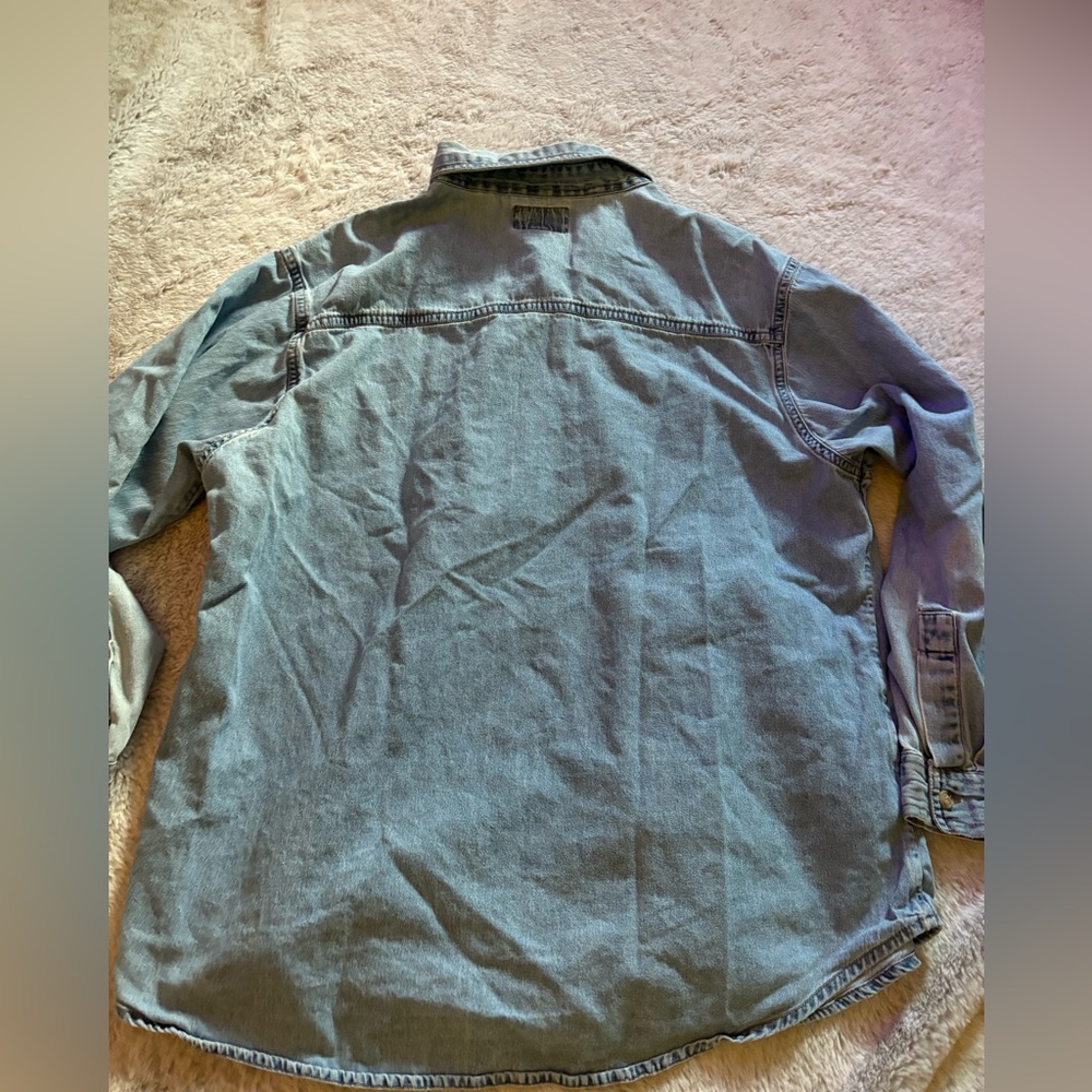 Vintage Solutions Embroidered Denim Top - Picture 7 of 7
